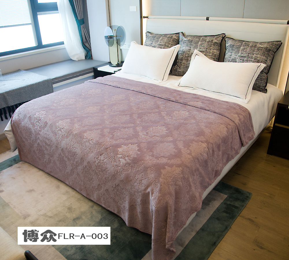 法兰绒压花聚宝盆