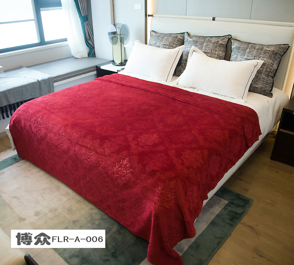 法兰绒压花聚宝盆