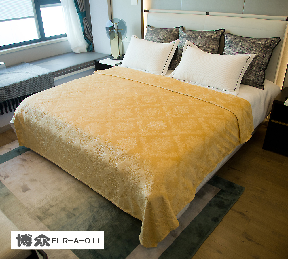 法兰绒压花聚宝盆