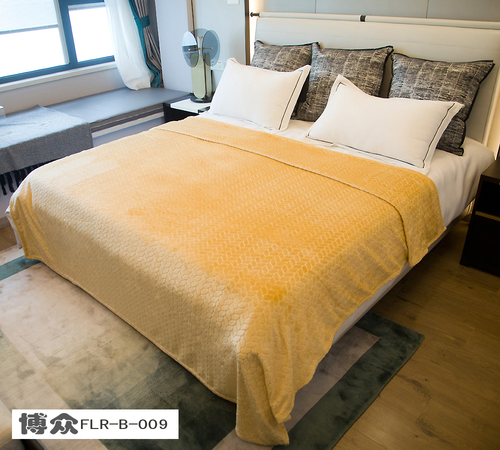 法兰绒压花树叶