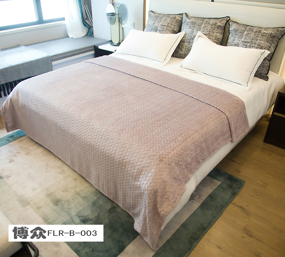 法兰绒压花树叶