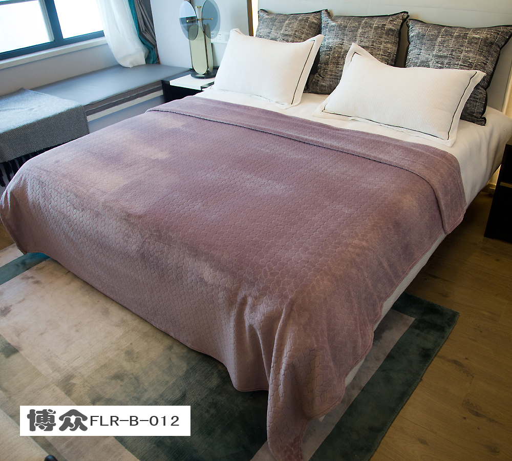 法兰绒压花树叶